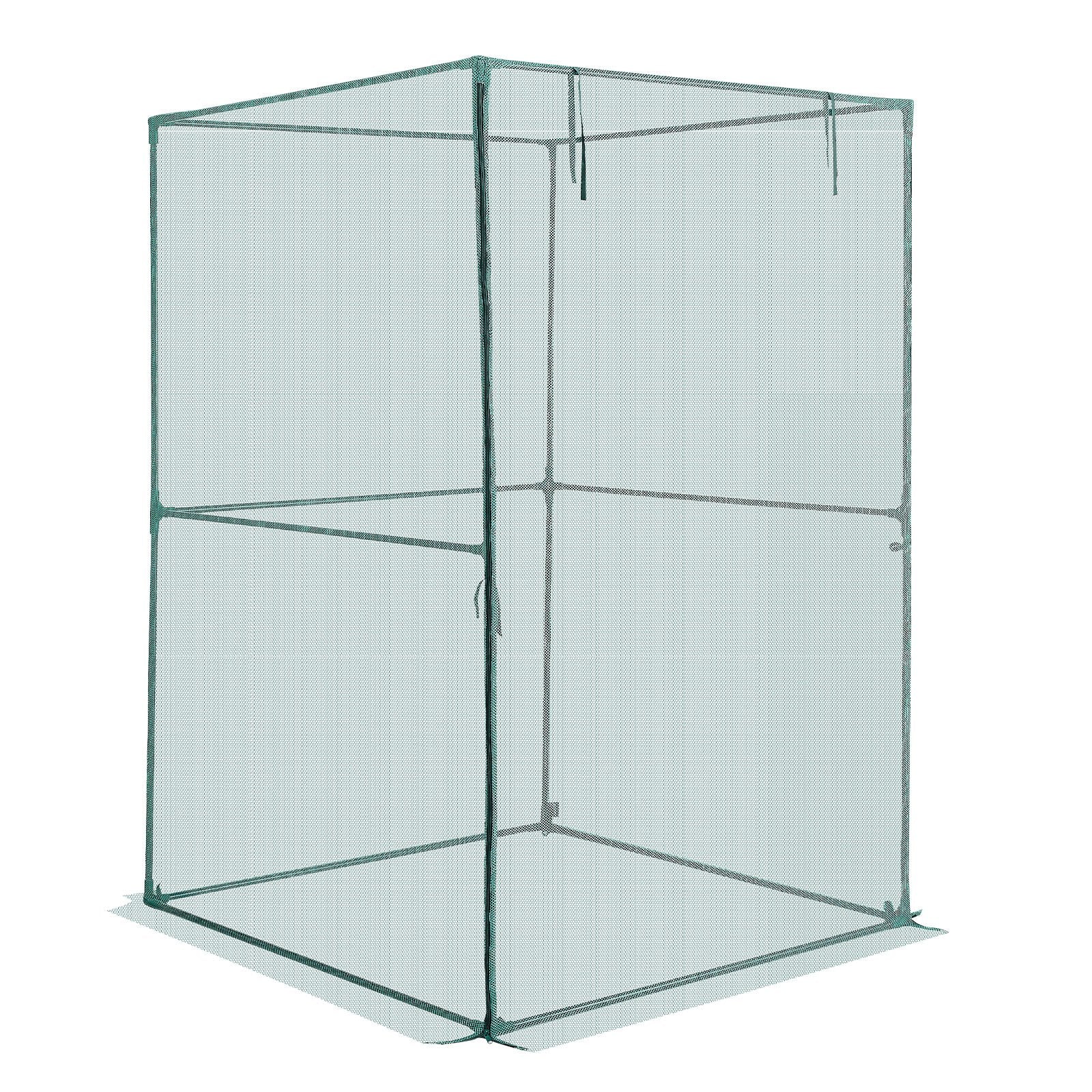Kitchen Scales: VEVOR Crop Cage, 1.2 x 1.2 x 1.8 m Plant Protection Tent with Zippered Door, Wind-Resistant Tall Crop Cage, Easy to Install, Outdoor Raised Bed Cover, Tomato Plant Netting for Garden Patio Lawn