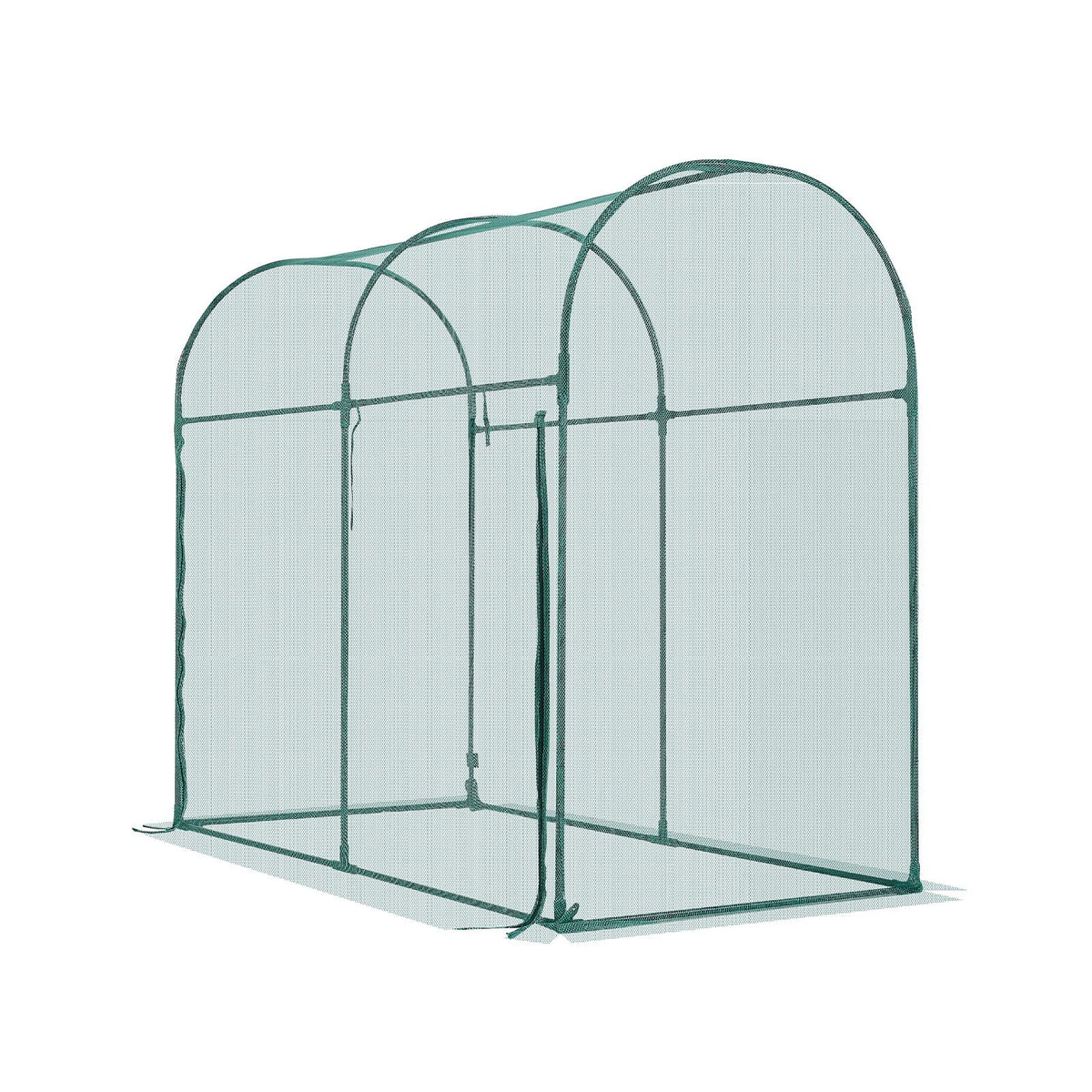 Crop Cage, 1.8 x 0.91 x 1.5 m Plant Protection Tent with Zippered Door, Wind-Resistant Tall Crop Cage, Easy to Install, Outdoor Raised Bed Cover with Frame, Plant Netting for Garden Patio Lawn