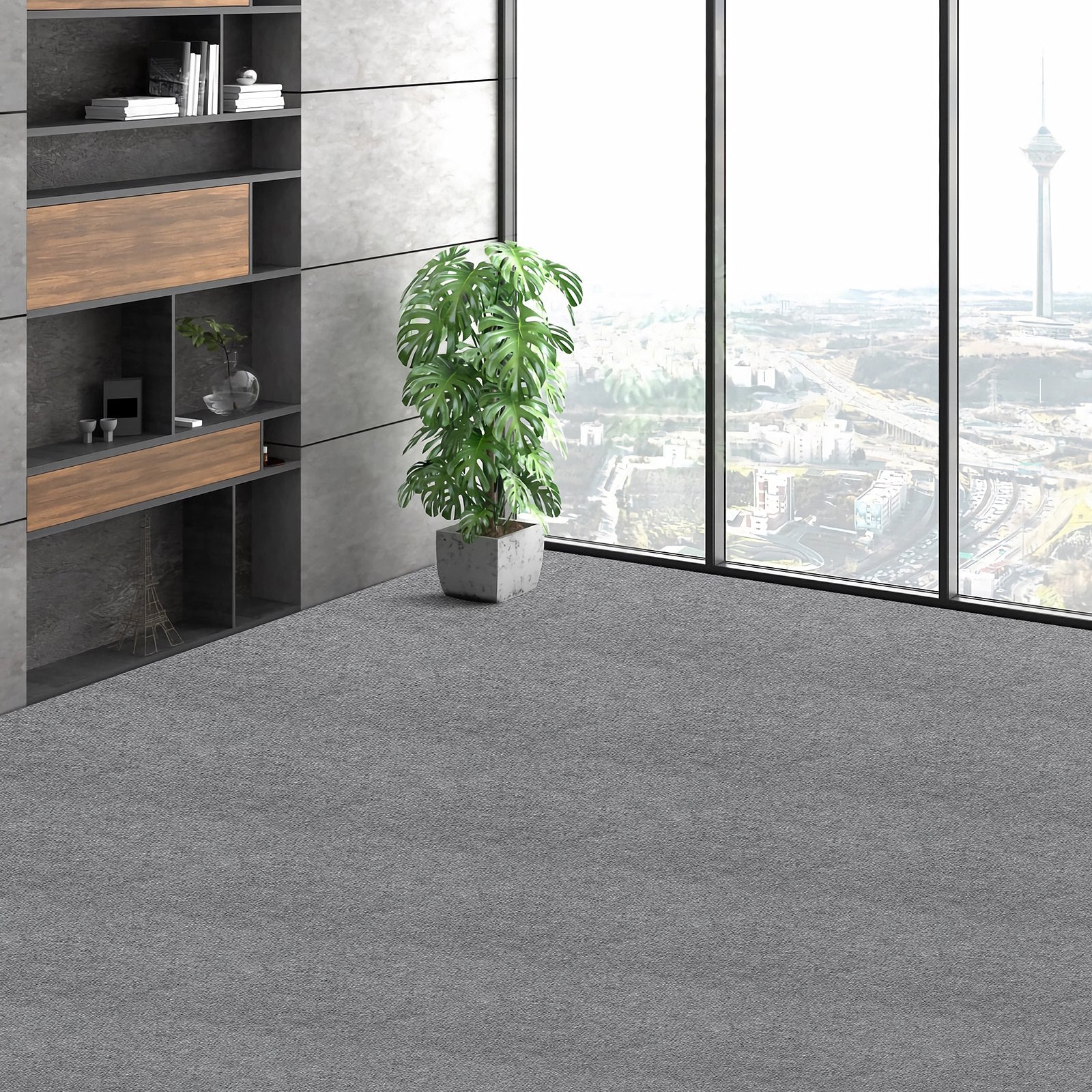 Automotive Decor: VEVOR Carpet Tiles Peel and Stick, Squares Self Adhesive Carpet Floor Tile, Soft Padded Carpet Tiles, Easy Install DIY for Bedroom Living Room Indoor Outdoor (12 Tiles, Light Gray)