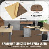 Flooring: VEVOR Carpet Tiles Peel and Stick, Squares Self Adhesive Carpet Floor Tile, Soft Padded Carpet Tiles, Easy Install DIY for Bedroom Living Room Indoor Outdoor (10 Tiles, Dark Brown)