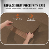 Flooring: VEVOR Carpet Tiles Peel and Stick, Squares Self Adhesive Carpet Floor Tile, Soft Padded Carpet Tiles, Easy Install DIY for Bedroom Living Room Indoor Outdoor (10 Tiles, Dark Brown)