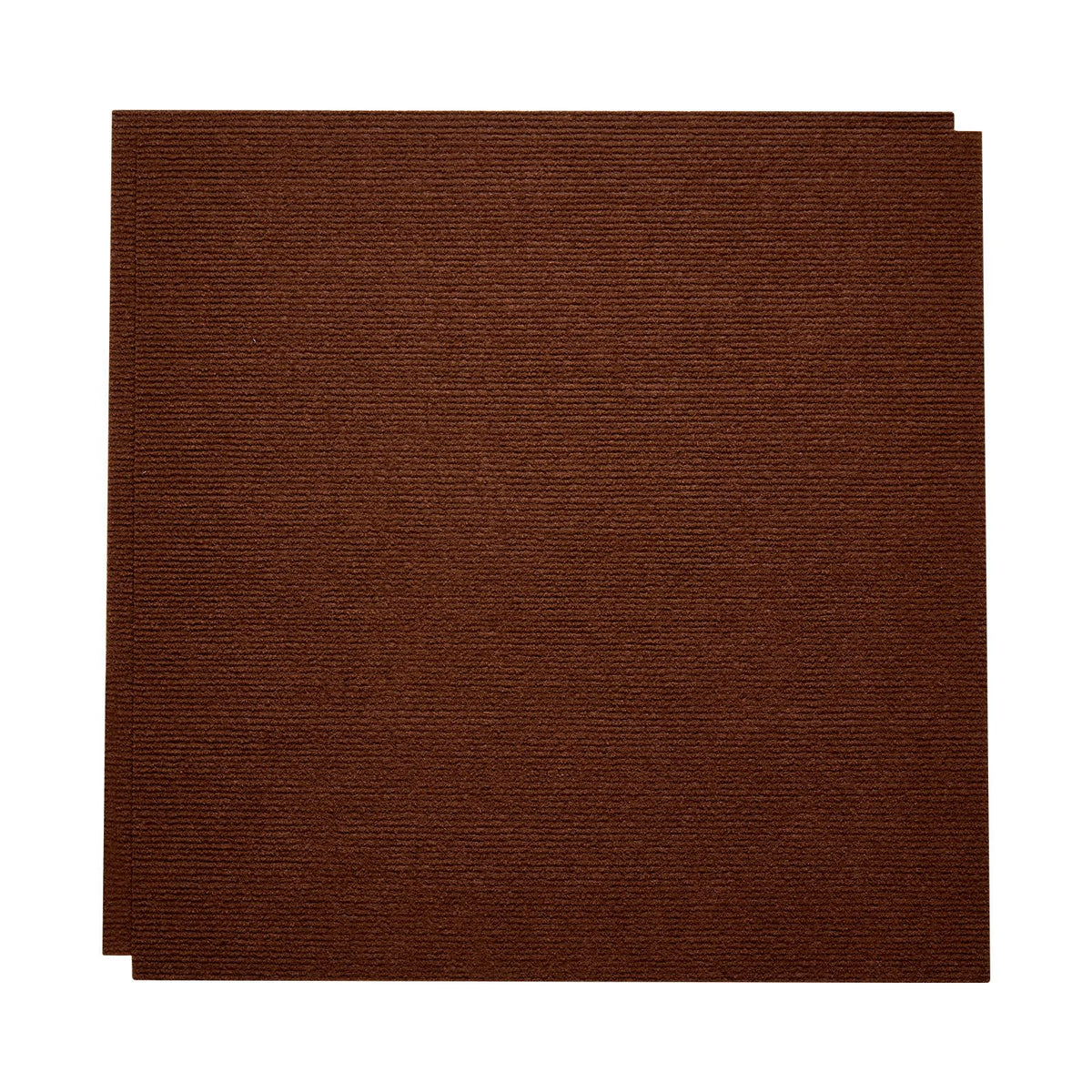 Carpet Tiles 610x610 mm, 20 PCS Peel and Stick Carpet Square Rug, Self Adhesive Commercial Floor Soft Padded for Seamless Cover 7.4㎡, Easy DIY Replacement for Living Room Office, Dark Brown