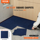 Flooring: VEVOR Carpet Tiles Peel and Stick, Squares Self Adhesive Carpet Floor Tile, Soft Padded Carpet Tiles, Easy Install DIY for Bedroom Living Room Indoor Outdoor (15Tiles, Dark Blue)