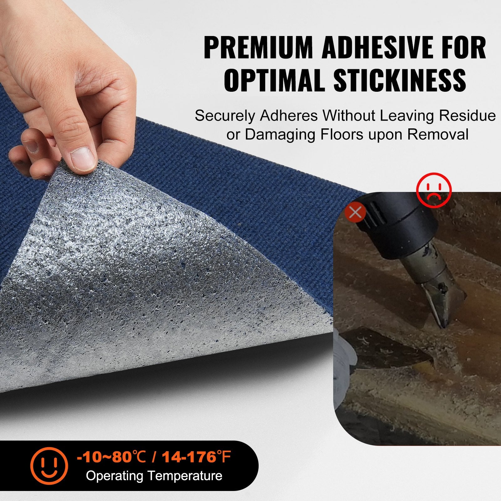 Carpet Tiles Peel and Stick, Squares Self Adhesive Carpet Floor Tile, Soft Padded Carpet Tiles, Easy Install DIY for Bedroom Living Room Indoor Outdoor (15Tiles, Dark Blue)