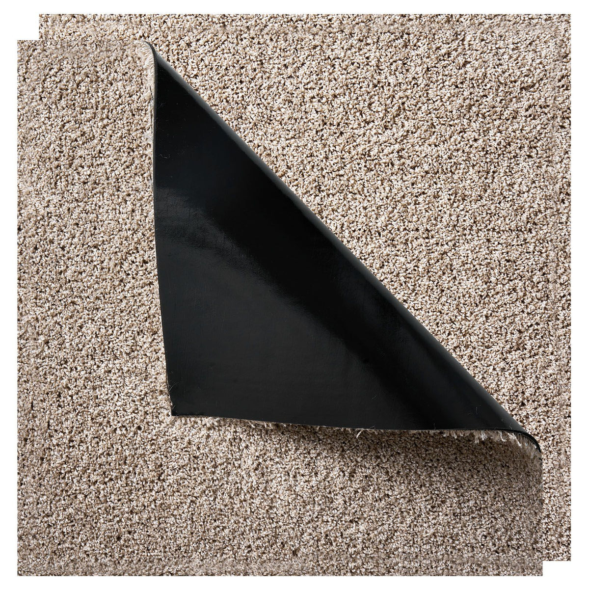 Carpet Tiles 457x457 mm, 10 Pack Carpet Square Rug Detachable & Damage-free, Self Adhesive Home Floor Soft Plush Padded for 2.1㎡ Coverage, Easy DIY for Living Room & Bedroom, Light Brown