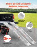 Automotive Loading Ramps: VEVOR Steel Ramps, 1000 lbs, 2Pcs Heavy-duty Ramps with Wider Ramp Surface, Universal Stable Loading Ramp with Handles, Fit for ATV, UTV, Motorcycle, Electric Bicycle, etc.