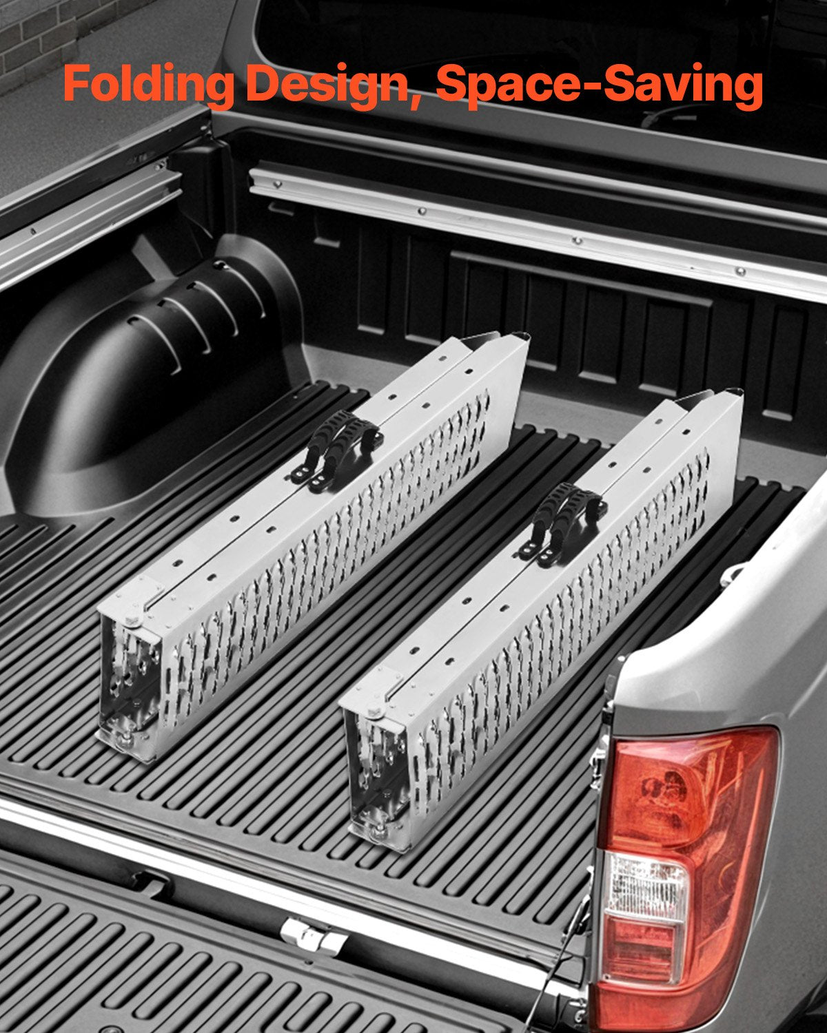 Automotive Loading Ramps: VEVOR Steel Ramps, 1000 lbs, 2Pcs Heavy-duty Ramps with Wider Ramp Surface, Universal Stable Loading Ramp with Handles, Fit for ATV, UTV, Motorcycle, Electric Bicycle, etc.