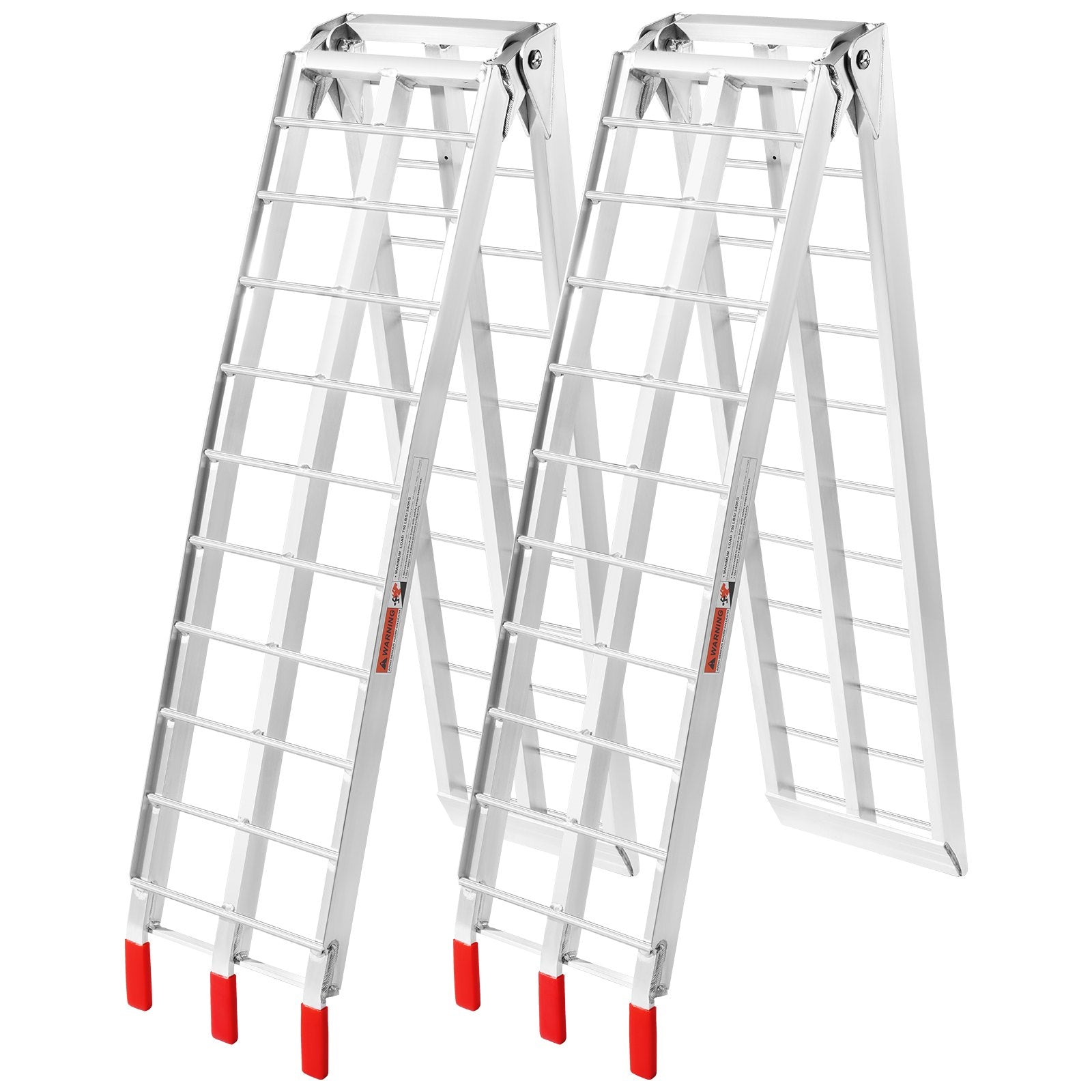 Automotive Loading Ramps: VEVOR Aluminum Ramp 1500 LBS Foldable Loading Ramps for Pickup Trucks Bed 2 PCS