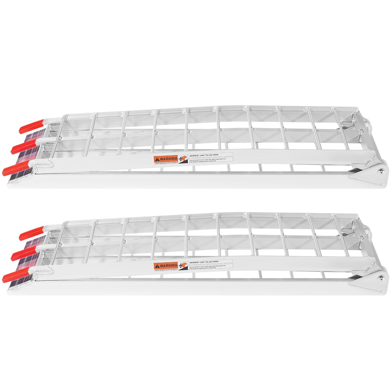Automotive Loading Ramps: VEVOR Aluminum Ramp 1500 LBS Foldable Loading Ramps for Pickup Trucks Bed 2 PCS