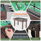 Basketball & Basketball Accessories: VEVOR Foosball Table, 48 inch Standard Size Foosball Table, Indoor Full Size Foosball Table for Home, Family, and Game Room, Soccer with Foosball Table Set, Includes 2 Balls and 2 Cup Holders