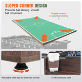 Basketball & Basketball Accessories: VEVOR Foosball Table, 48 inch Standard Size Foosball Table, Indoor Full Size Foosball Table for Home, Family, and Game Room, Soccer with Foosball Table Set, Includes 2 Balls and 2 Cup Holders