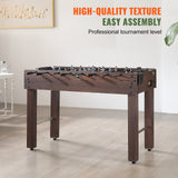 Basketball & Basketball Accessories: VEVOR Foosball Table, 48 inch Standard Size Foosball Table, Indoor Full Size Foosball Table for Home, Family, and Game Room, Soccer with Foosball Table Set, Includes 2 Balls and 2 Cup Holders