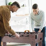 Basketball & Basketball Accessories: VEVOR Foosball Table, 48 inch Standard Size Foosball Table, Indoor Full Size Foosball Table for Home, Family, and Game Room, Soccer with Foosball Table Set, Includes 2 Balls and 2 Cup Holders