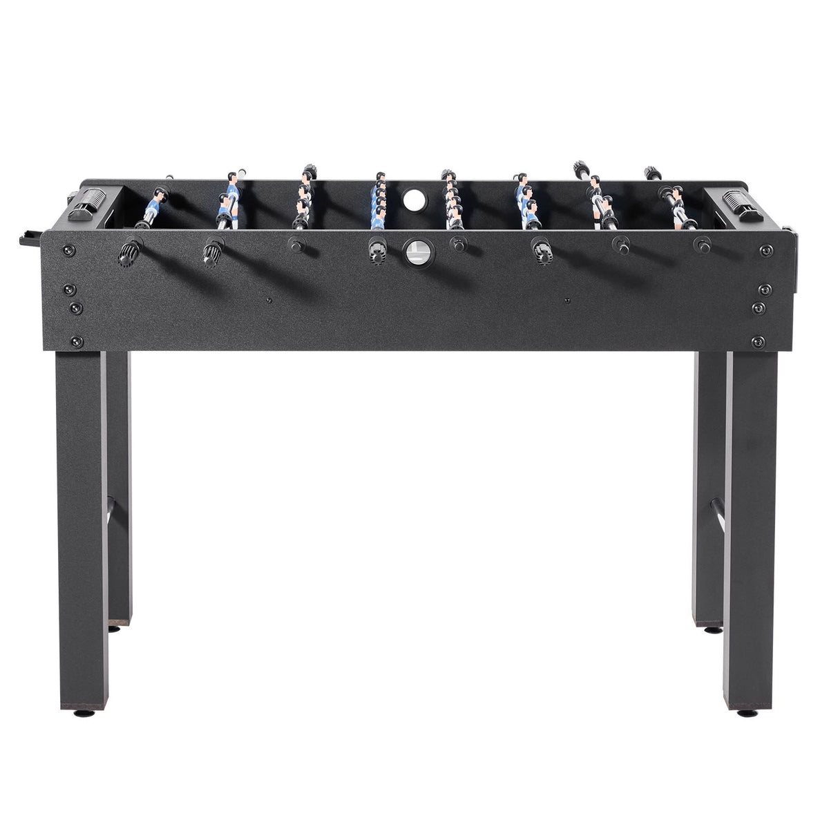 Foosball Table, 121 cm Standard Size Table, Indoor Full Size Foosball Tables for Home, Family, and Game Room, Durable Soccer Set, Includes 2 Balls, Score Keeper, and 2 Cup Holders