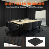 Audio Accessories: VEVOR Acoustic Foam Panels 24 Pack 12 x 12 x 2 in Adhesive for Wall Ceiling