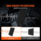 Audio Accessories: VEVOR Acoustic Foam Panels 48 Pack 12 x 12 x 1 in Adhesive for Wall Ceiling