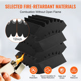 Audio Accessories: VEVOR Acoustic Foam Panels 4 Pack 16.5 x 6.3 x 12 in Adhesive for Wall Ceiling