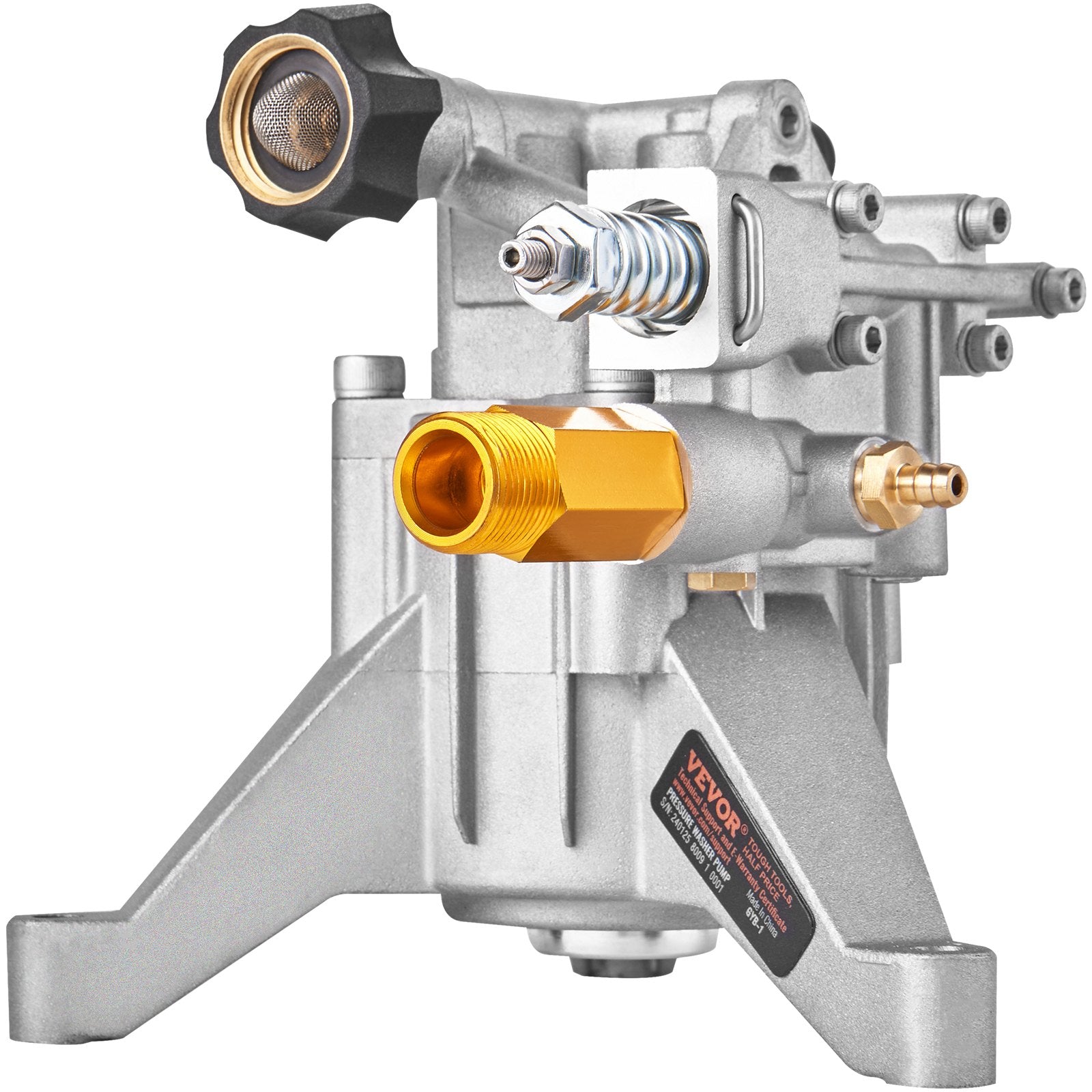 Pressure Washer Pump, 22 mm Shaft Vertical, 3400 PSI, 2.5 GPM, Replacement Power Washer Pumps Kit, Parts Washer Pump, Compatible with Honda, Simpson, RYOBI, Briggs & Stratton, Subaru, Craftsman