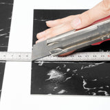 Flooring: VEVOR Self Adhesive Vinyl Floor Tiles 12 x 12 inch, 50 Tiles 1.5mm Thick Peel & Stick, Black Marble Texture DIY Flooring for Kitchen, Dining Room, Bedrooms & Bathrooms, Easy for Home Decor