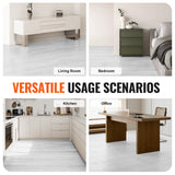Flooring: VEVOR Self Adhesive Vinyl Floor Tiles 36 x 6 inch, 36 Tiles 2.5mm Thick Peel & Stick, Light Gray Wood Grain DIY Flooring for Kitchen, Dining Room, Bedrooms & Bathrooms, Easy for Home Decor