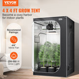 Greenhouses & Accessories: VEVOR Grow Tent 48 x 48 x 80 in Indoor Growing Tent Hydroponic Window Door Tray