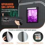 Greenhouses & Accessories: VEVOR Grow Tent 48 x 48 x 80 in Indoor Growing Tent Hydroponic Window Door Tray