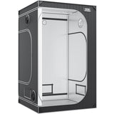Greenhouses & Accessories: VEVOR Grow Tent 48 x 48 x 80 in Indoor Growing Tent Hydroponic Window Door Tray