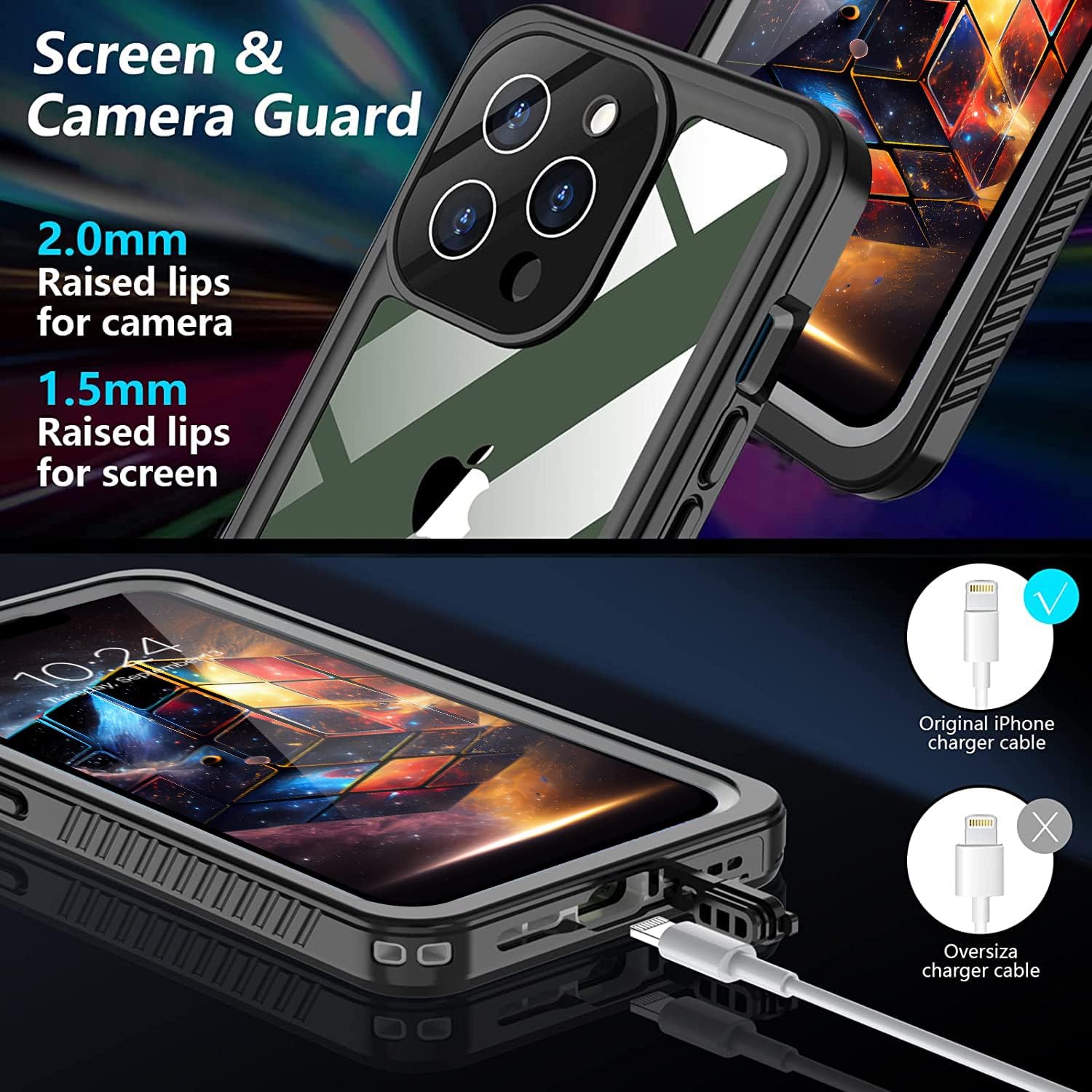 Phone Cases & Screen Protectors: iPhone 13 Pro Waterproof Case