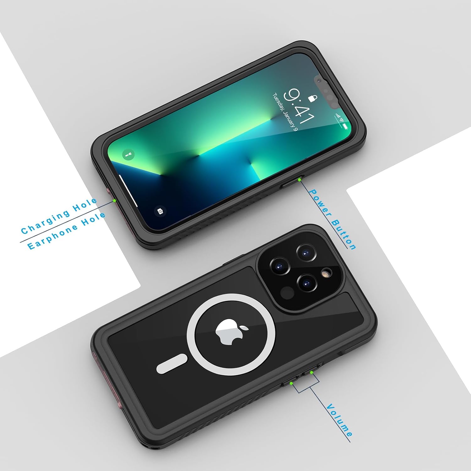 Phone Cases & Screen Protectors: iPhone 13 Pro Max Waterproof Case