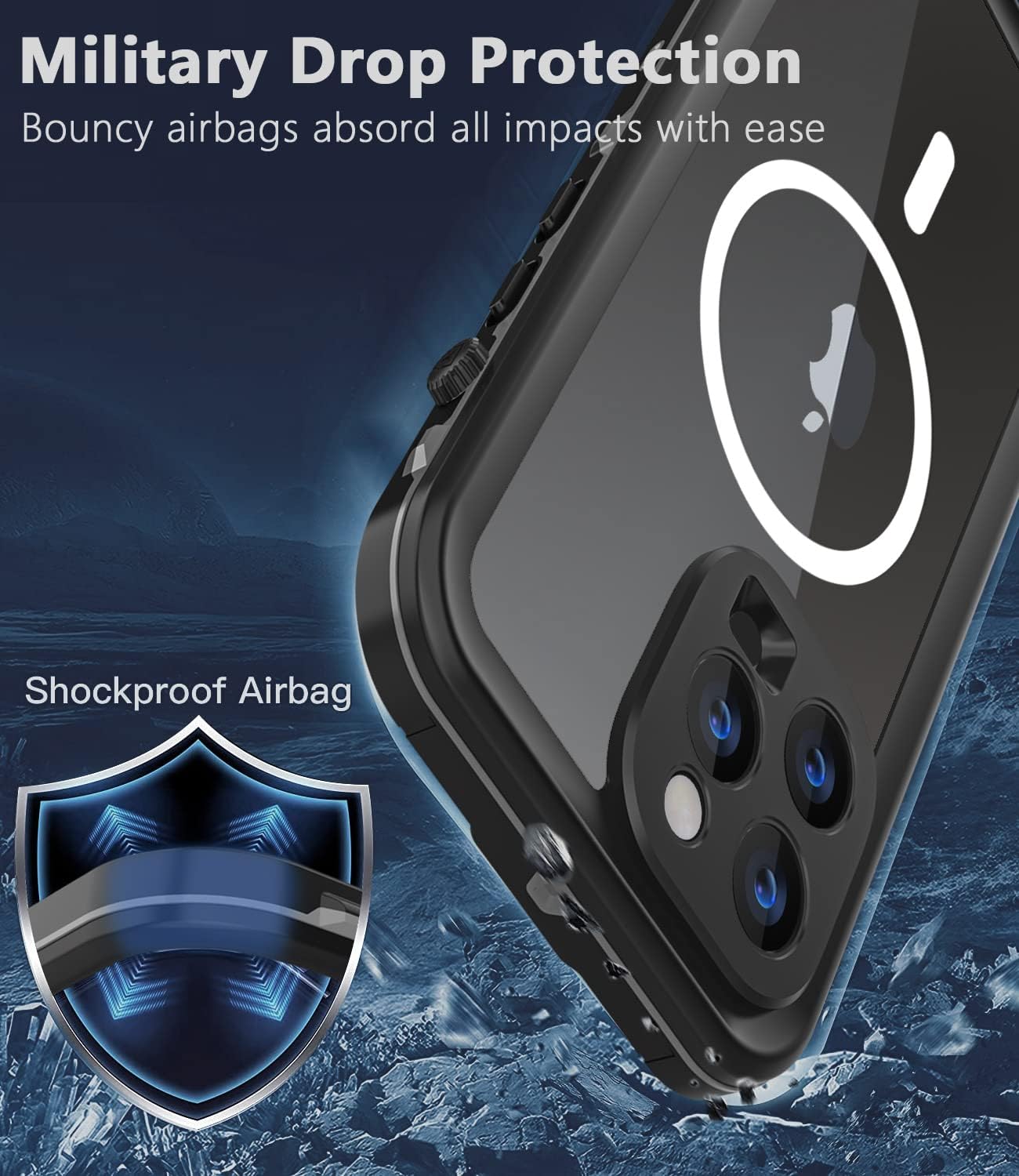 Phone Cases & Screen Protectors: iPhone 14 Pro Max Waterproof Case