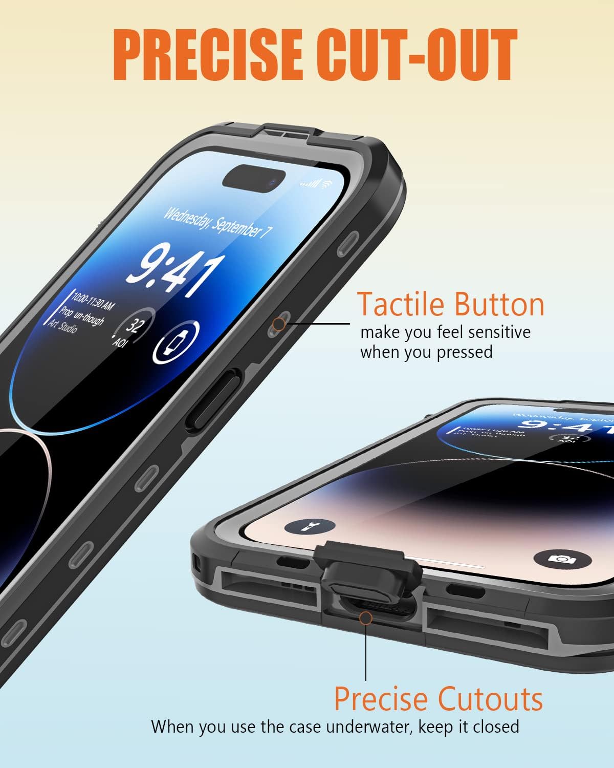 Phone Cases & Screen Protectors: iPhone 14 Pro Waterproof Case