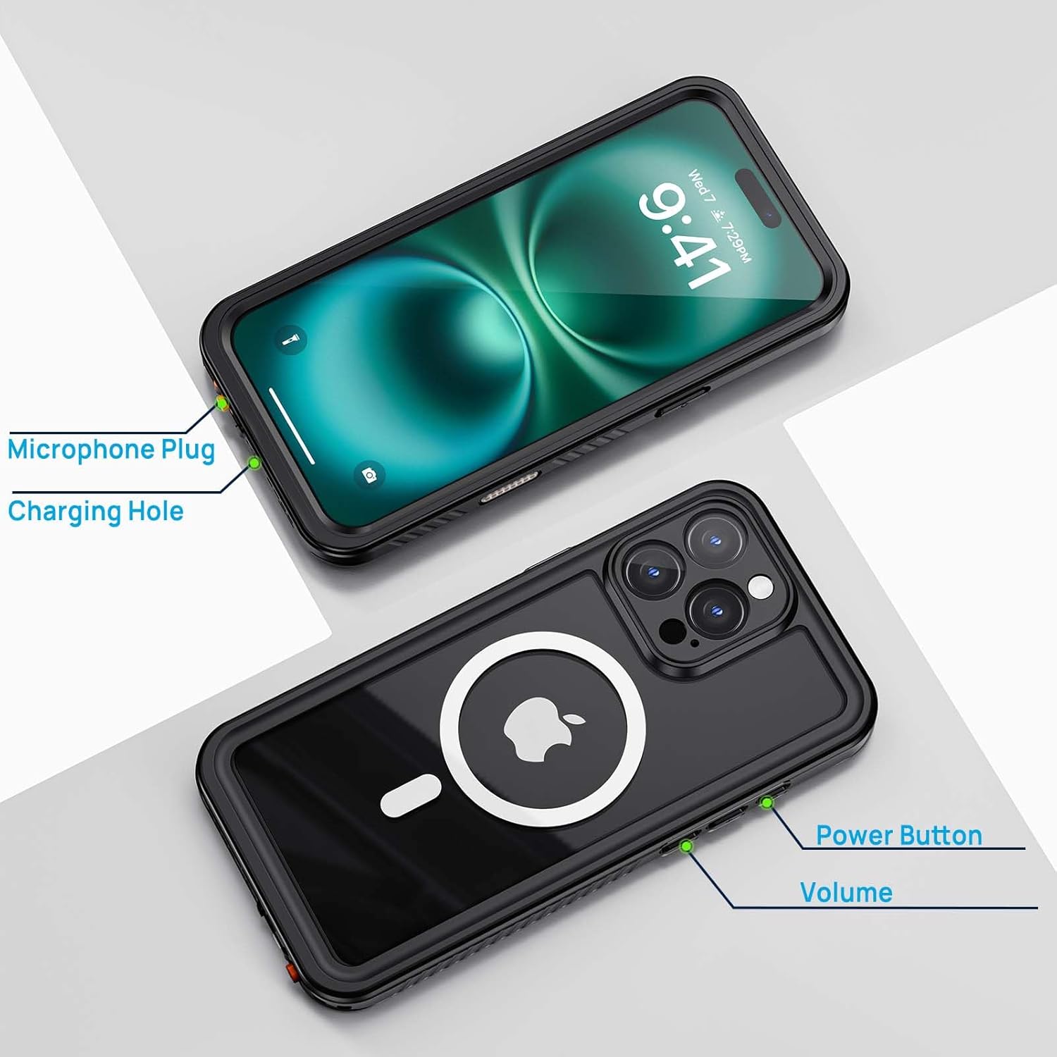 Phone Cases & Screen Protectors: iPhone 16 Pro Waterproof Case