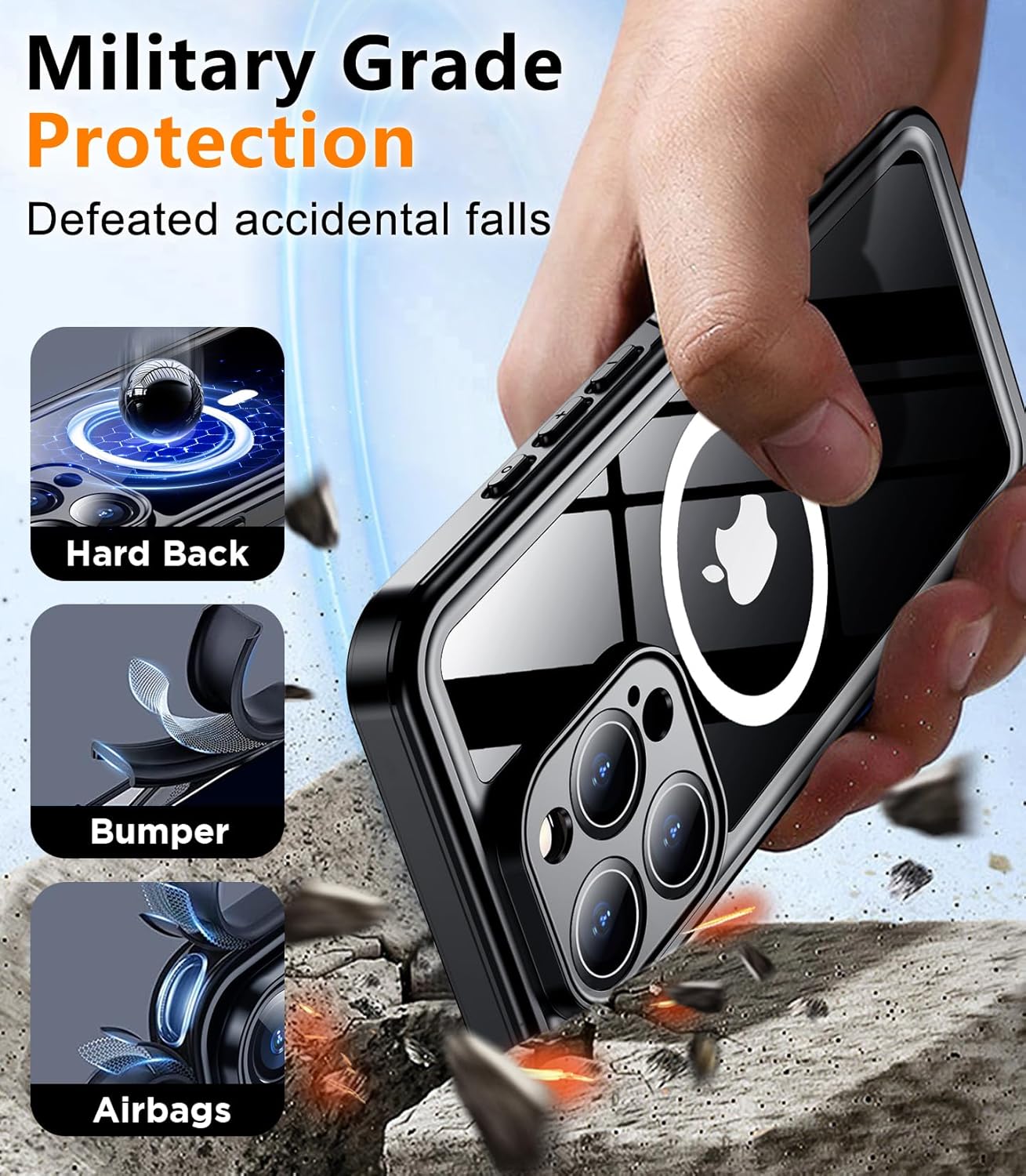 Phone Cases & Screen Protectors: iPhone 16 Pro Max Waterproof Case