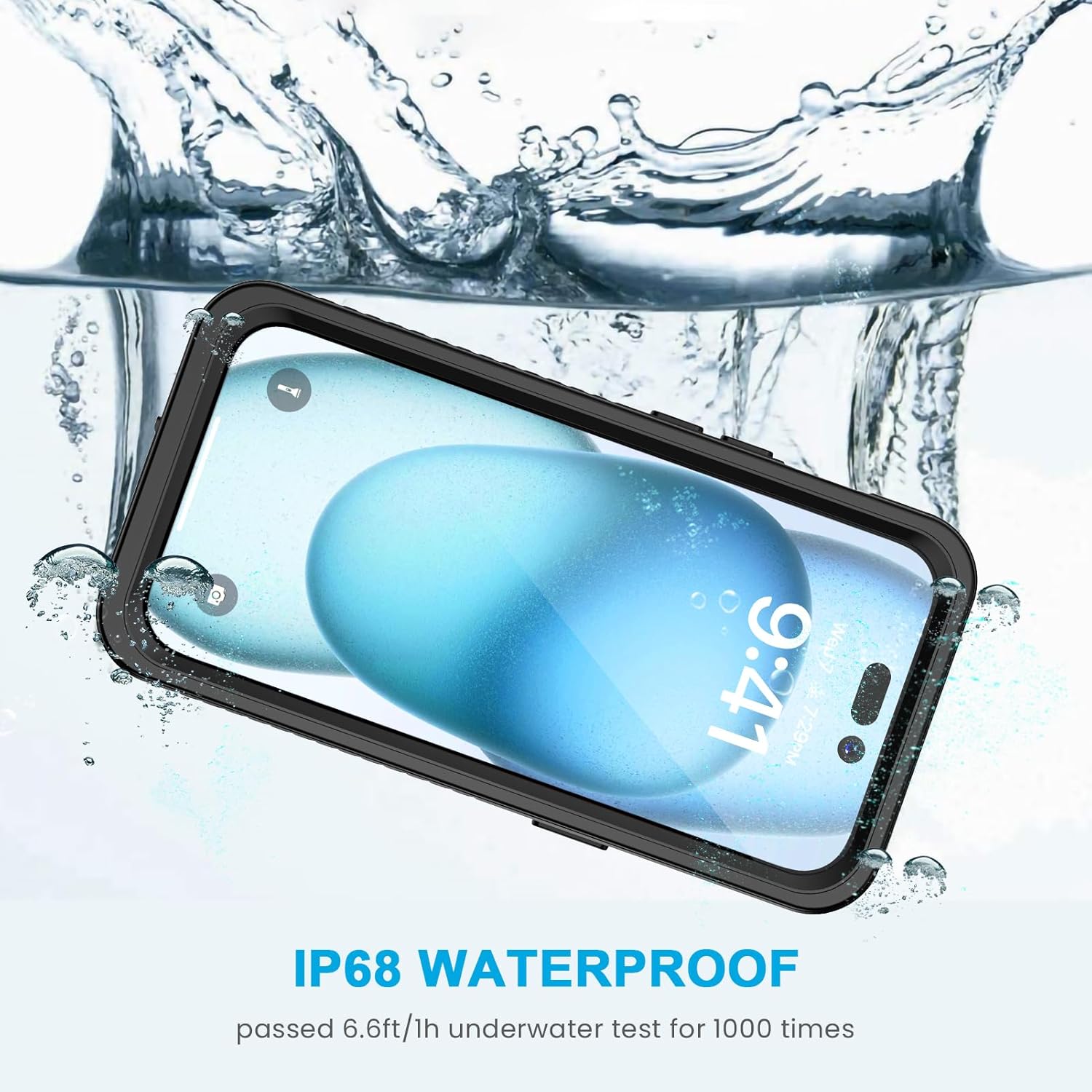 Phone Cases & Screen Protectors: iPhone 15 Waterproof Shockproof Case