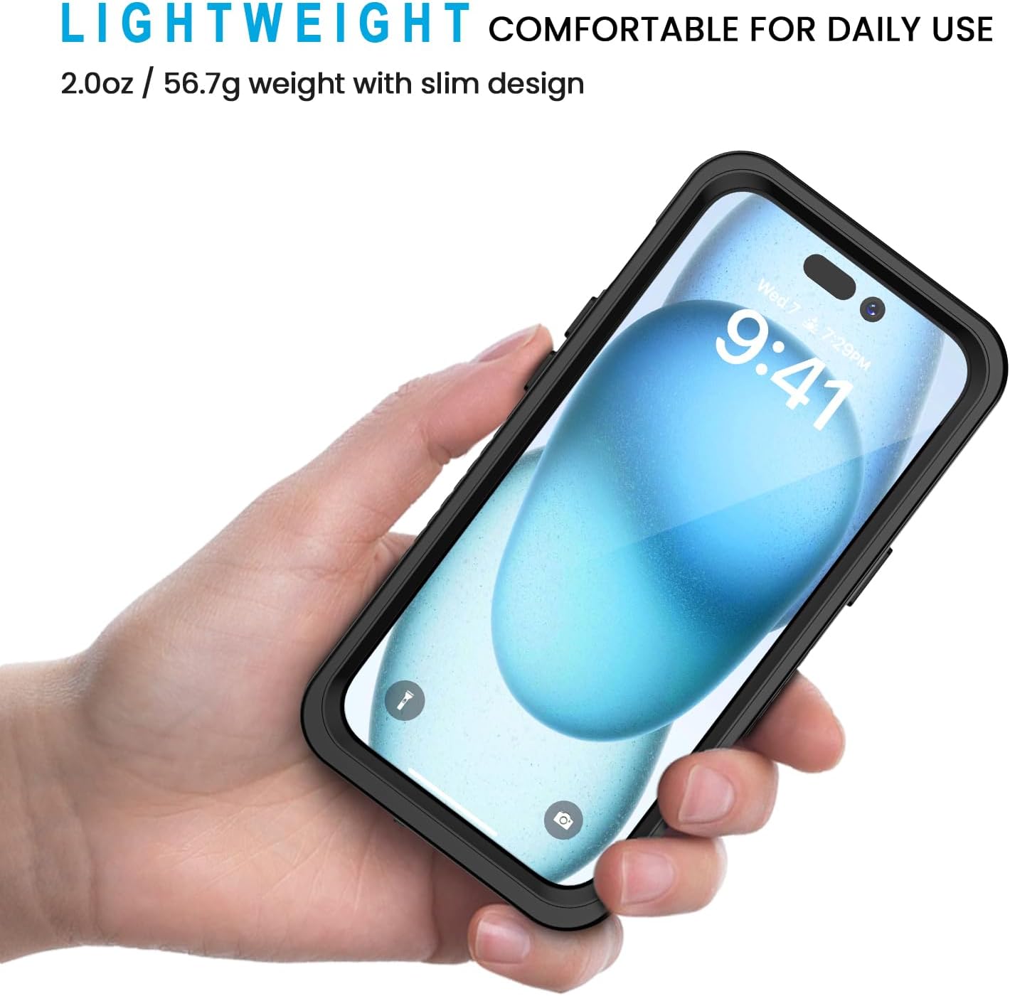Phone Cases & Screen Protectors: iPhone 15 Waterproof Shockproof Case