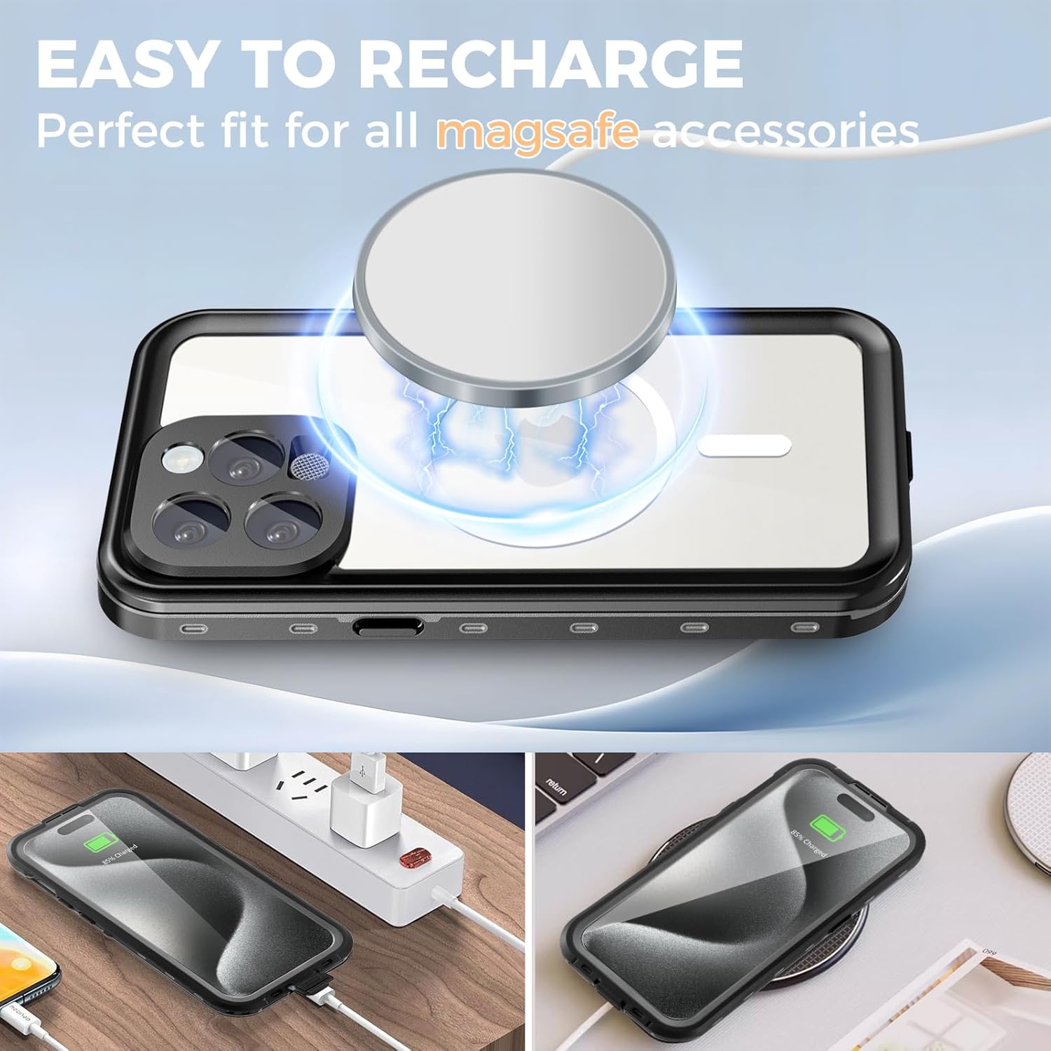Phone Cases & Screen Protectors: iPhone 15 Pro Waterproof Case