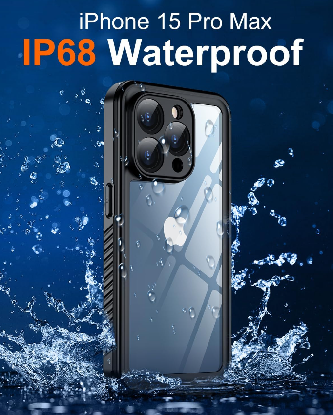 Phone Cases & Screen Protectors: iPhone 15 Pro Max Waterproof Case