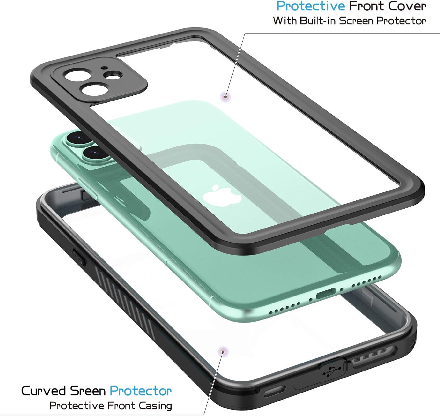 Phone Cases & Screen Protectors: iPhone 11 Waterproof Shockproof Case