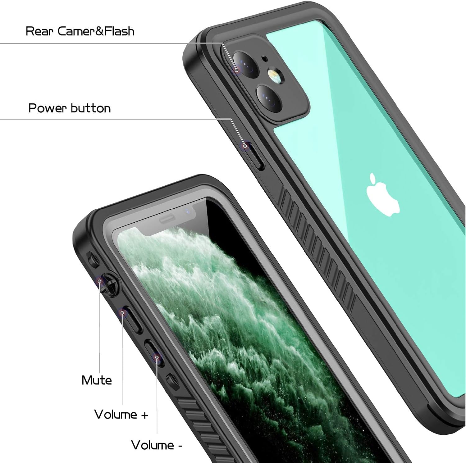 Phone Cases & Screen Protectors: iPhone 11 Waterproof Shockproof Case