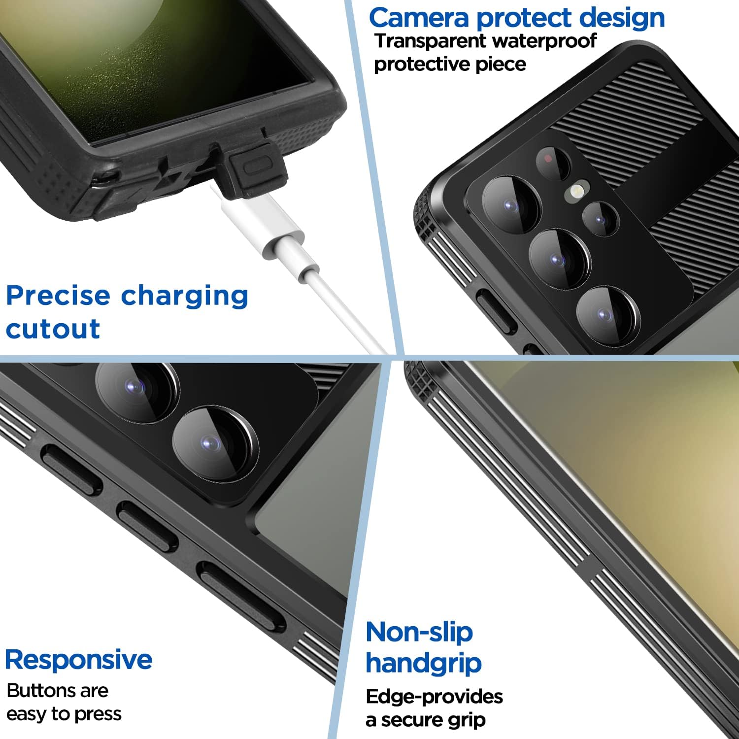 Phone Cases & Screen Protectors: Samsung Galaxy S23 Ultra Case Waterproof