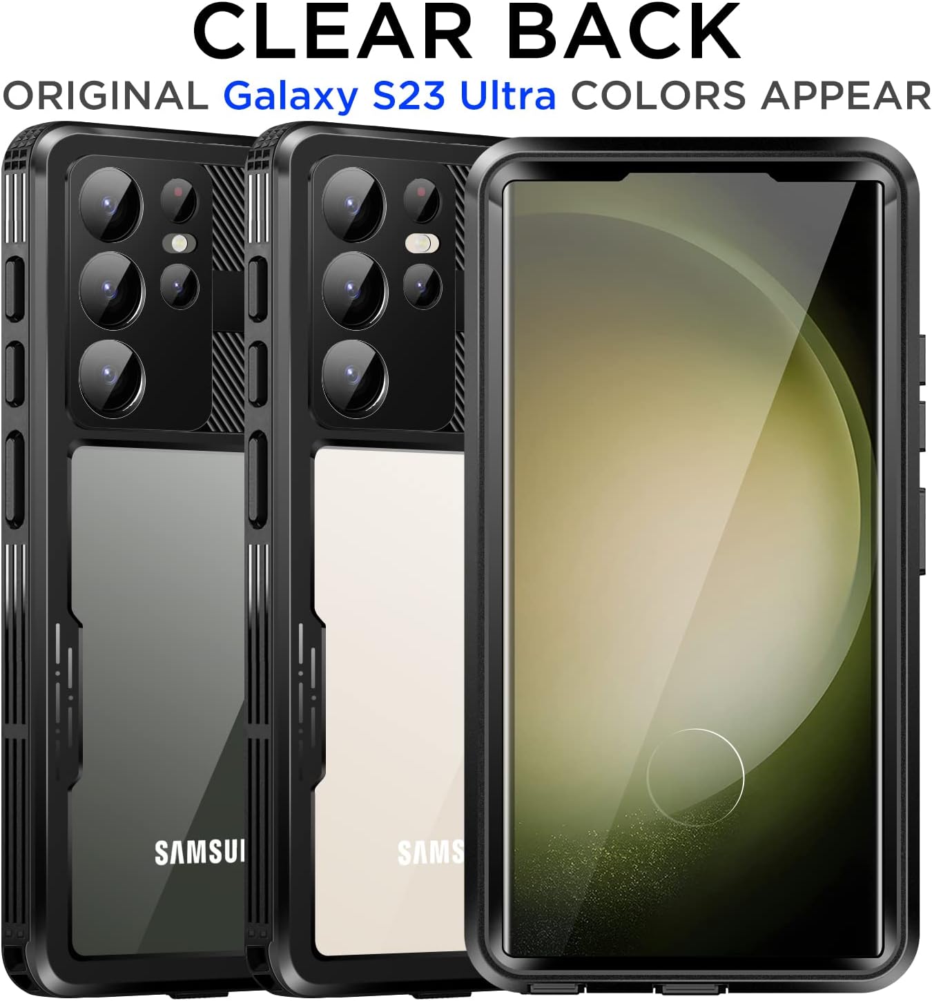 Phone Cases & Screen Protectors: Samsung Galaxy S23 Ultra Case Waterproof