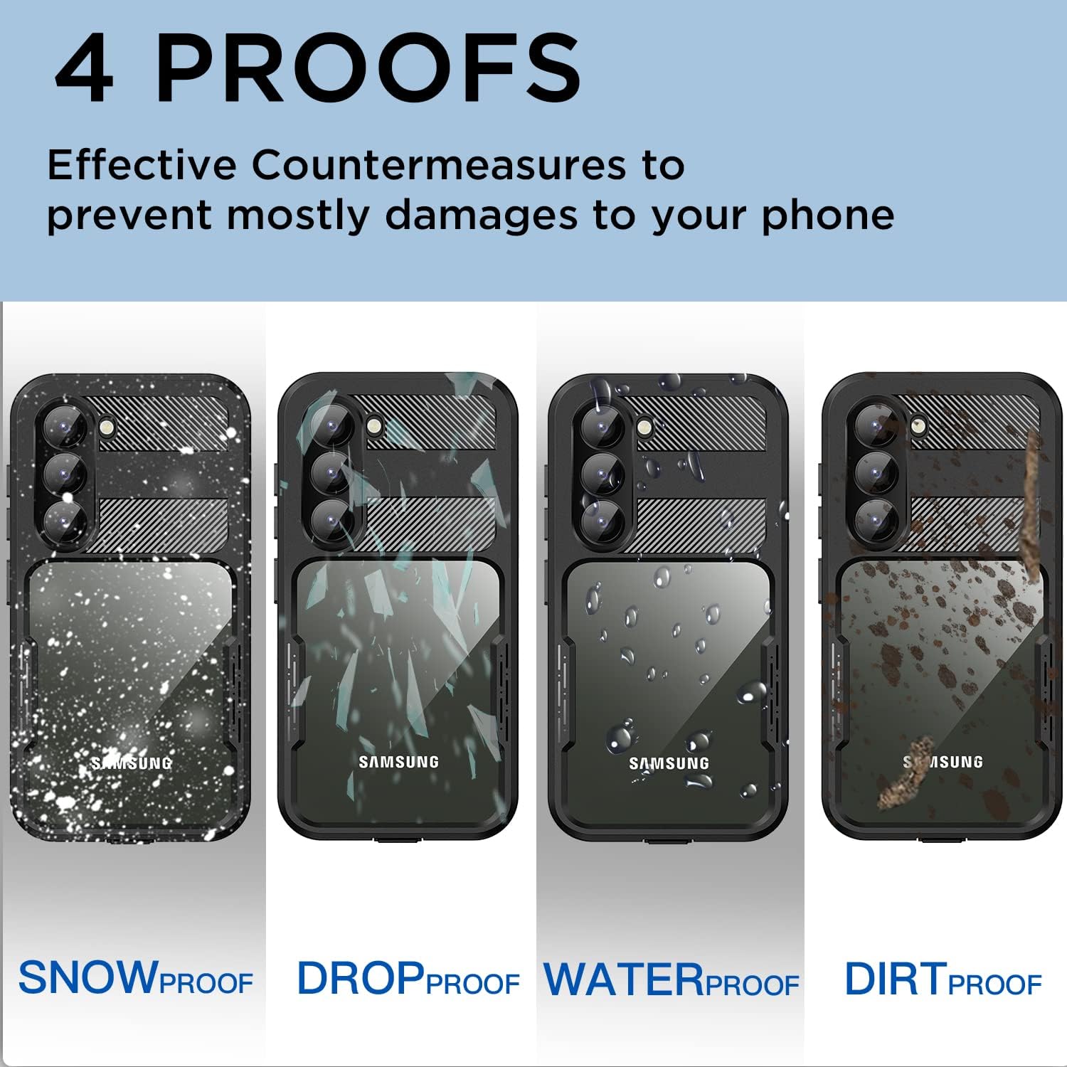 Phone Cases & Screen Protectors: Samsung Galaxy S23 Waterproof Case