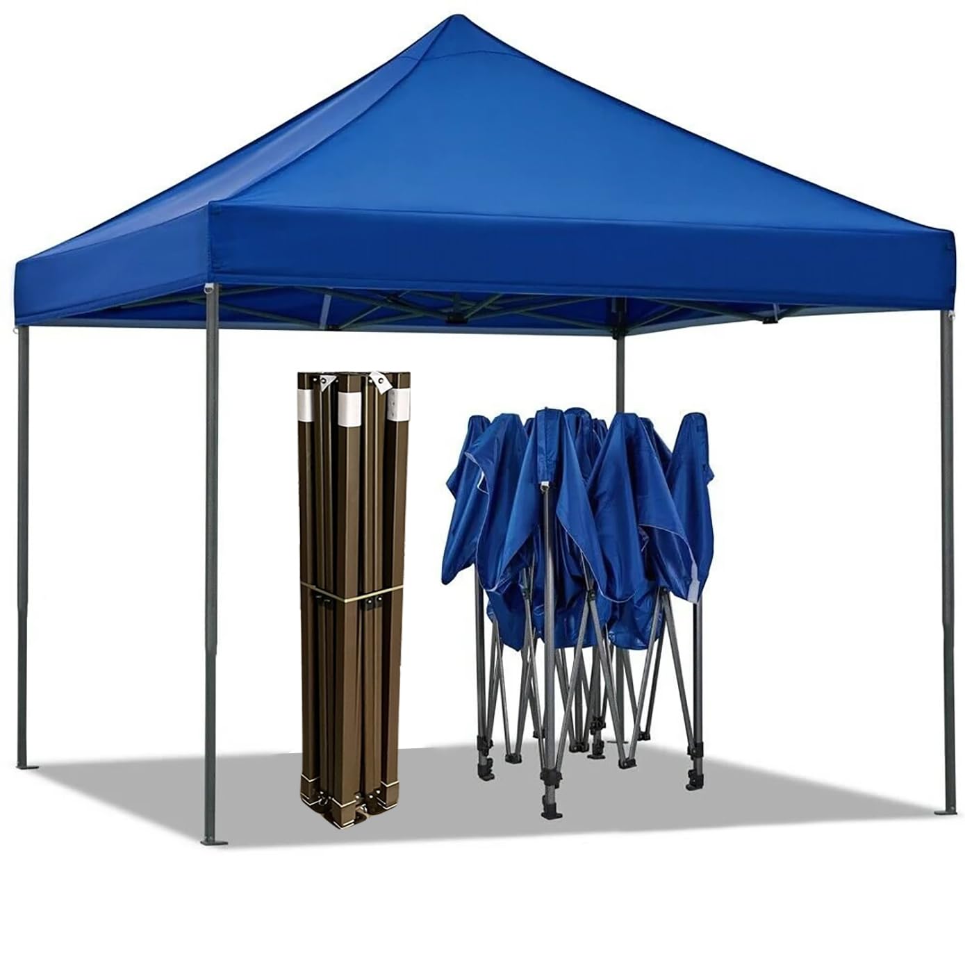Canopies & Gazebos: Portable Water-Resistant Gazebo 3x4.5 M - Blue / With Sidewalls