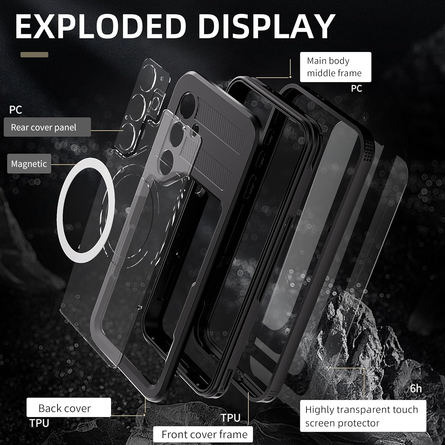Phone Cases & Screen Protectors: Samsung Galaxy S25 Plus Case Waterproof