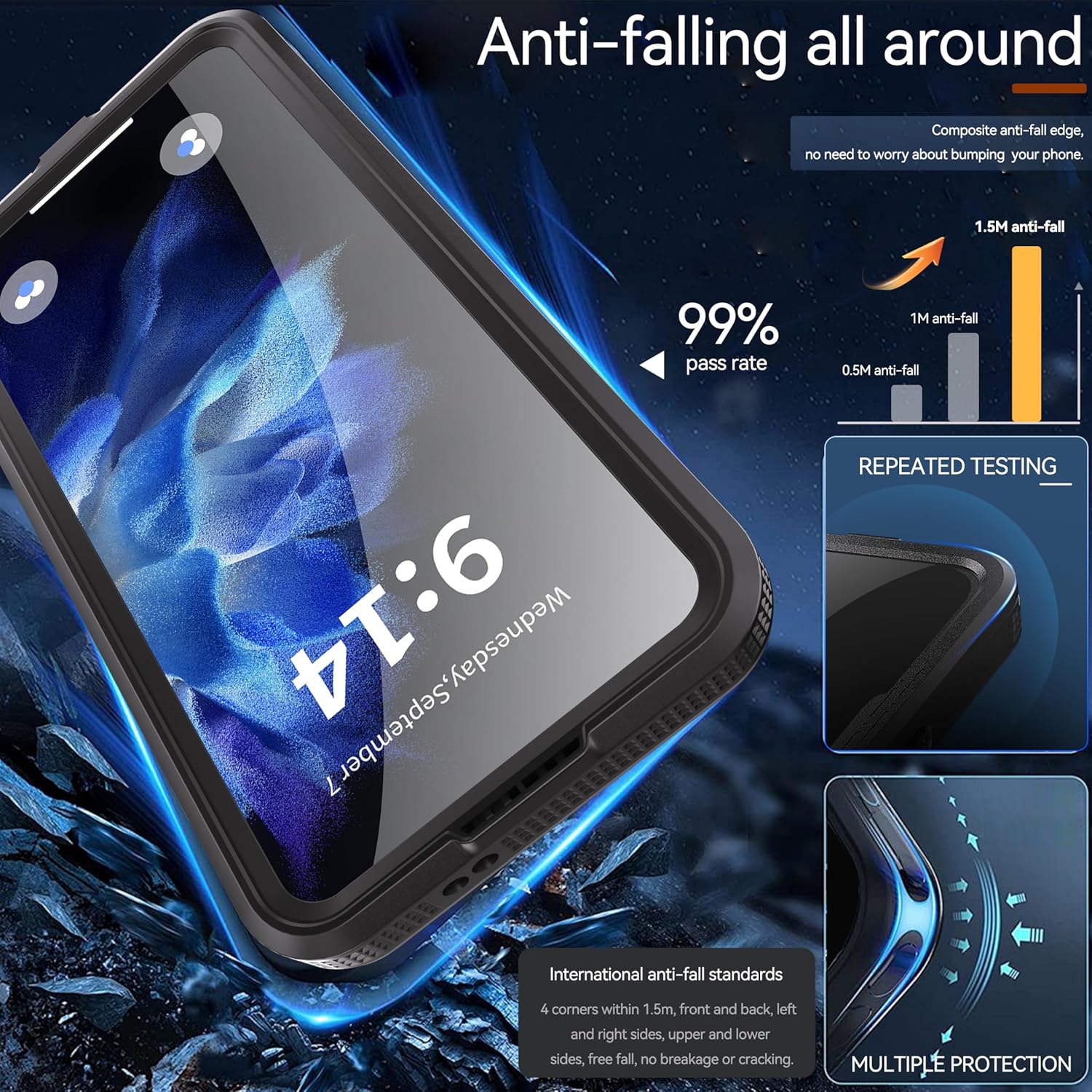 Phone Cases & Screen Protectors: Samsung Galaxy S25 Plus Case Waterproof