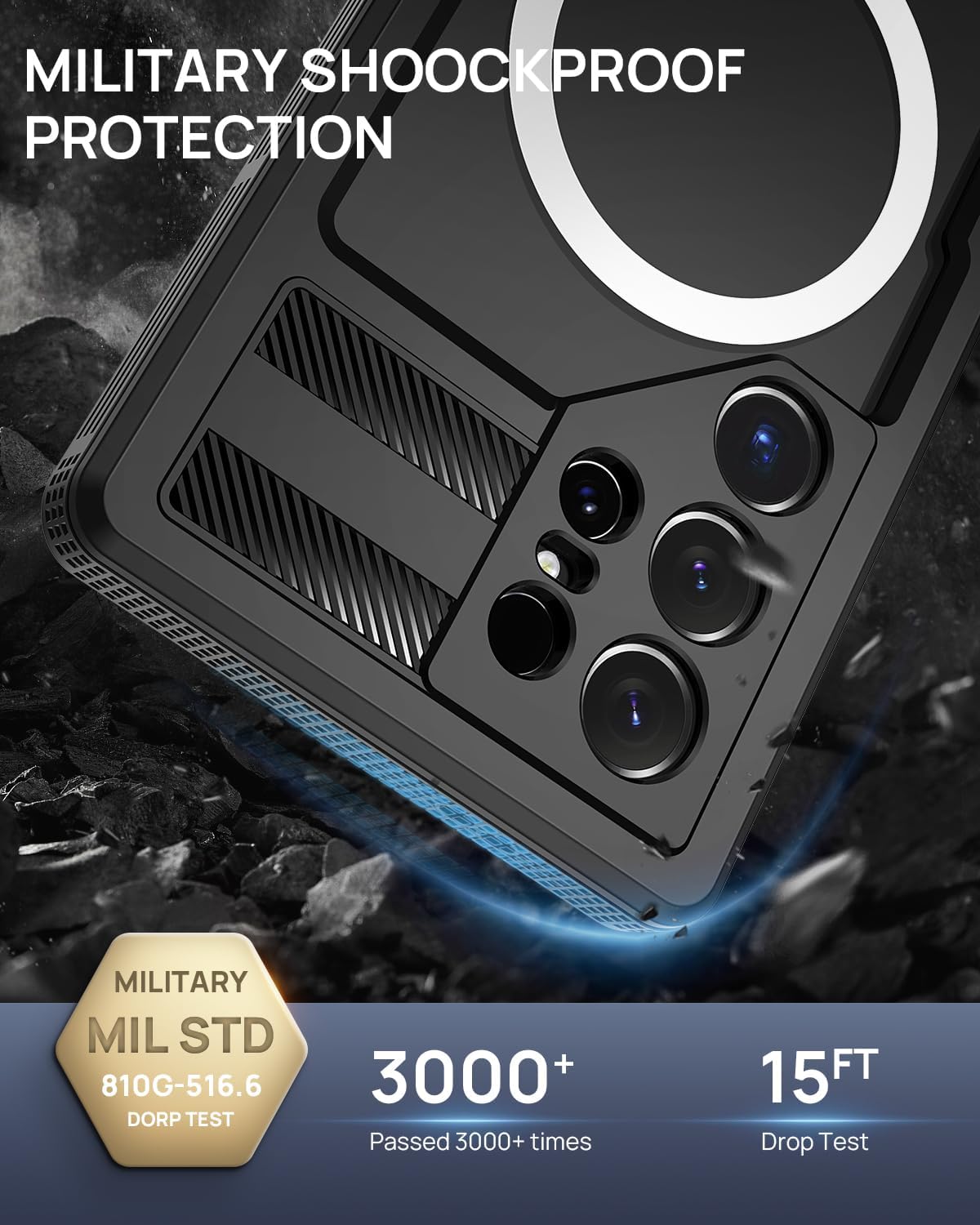 Phone Cases & Screen Protectors: Samsung Galaxy S25 Ultra Case Waterproof