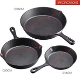 Skillets & Frying Pans: Cookware Sets Frying Cast Iron Pans Cast Iron Dish 16/20/26cm