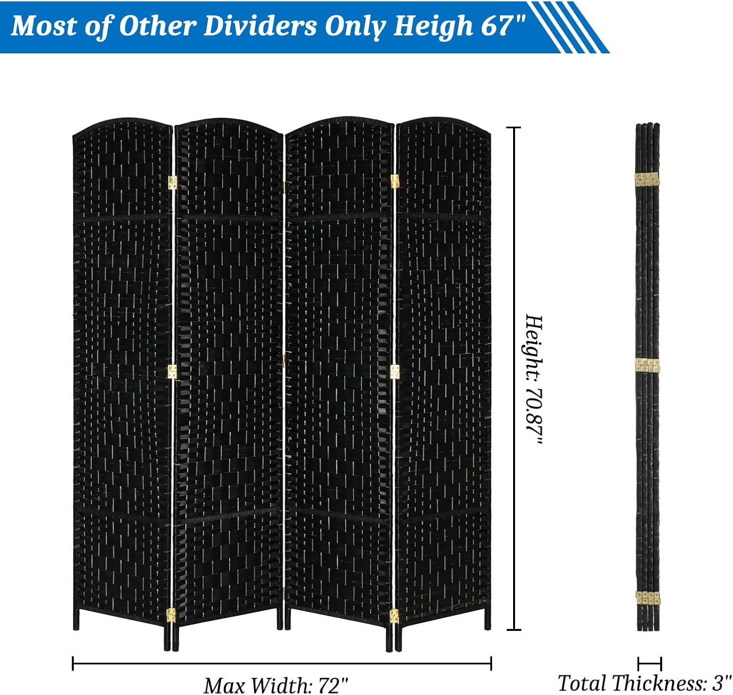 Room Dividers: Folding Room Divider Screen  Stylish Home Partition