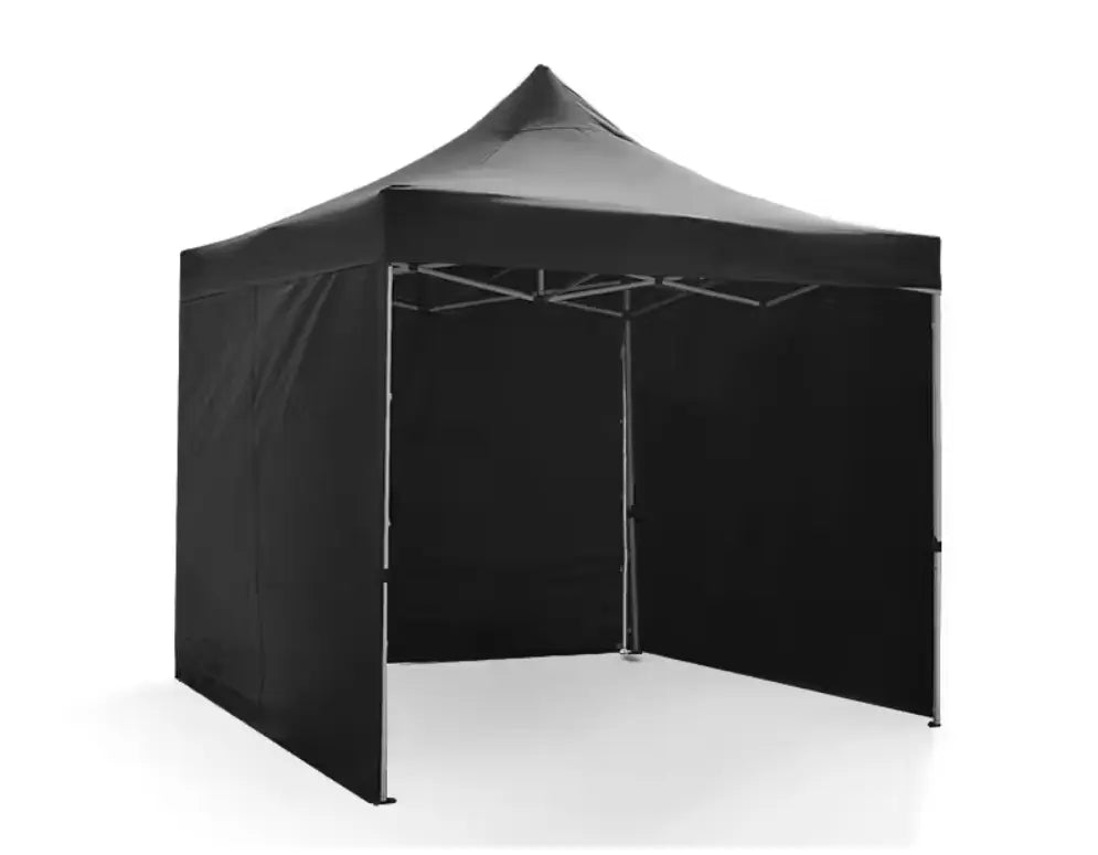 Canopies & Gazebos: Portable Water-Resistant Gazebo 2x2 M - Black / Without Sidewalls