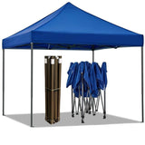 Canopies & Gazebos: Portable Water-Resistant Gazebo 2x2 M - Blue / With Sidewalls